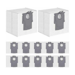 Roborock 8.04.0032 &uuml;hekordsed tolmukotid 12-pak valge H5 tolmuimeja tarvik