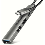 Axagon USB keskpunkt HUE-STC 4 porti, 1&times; USB-C 480Mbps, 1&times; USB-A 5Gbps, 2&times; USB-A 480Mbps, kaabel 12 cm