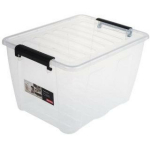 Nhg Ladustamiskarp 2723460, 356mm, 275mm, 220mm, plastmass, l&auml;bipaistev, kaanega