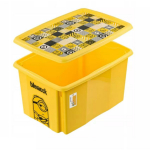Keeeper Karpkaste kaanega 45L Minions Mosaic 0612239205361, 45L, 0.10kg, PP plastmass, ruumi s&auml;&auml;stev disain, s&uuml;vendatud k&auml;epidemed
