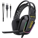 Onikuma X13 m&auml;ngu k&otilde;rvaklapid X13 Black, 50mm, 32&Omega;, 105dB, 2.15m, USB, 3.5mm, omnidirektsionaalne mikrofon