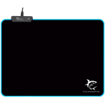 White Shark Hiire matt LUMINOUS-350X250, 25cm, 35cm, 0.3cm, must, kumm, pehme, LED, m&auml;ngimiseks, libisemisvastane, kokkupandav