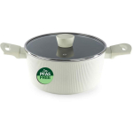 Russell Hobbs Pott RH03877C, 24cm, kreem, alumiinium, kaanega, &uuml;hilduv k&otilde;ikide pliitidega