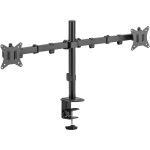 Sbox Monitori hoidik LCD-352/2-2, 2, 75x75, 100x100, 9kg, 17 tolli, 32 tolli, +45&deg;/-45&deg;, +90&deg;/-90&deg;, +180&deg;/-180&deg;, 407mm, must