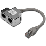 Digitus CAT 5e v&otilde;rgu jagaja DN-93904, 0.19m, varjestatud, RJ45 pistikupesa RJ45 pistikule, must