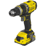 Stanley SFMCD711D2K juhtmeta puur-keeraja, 18V, 2x2Ah, 80Nm, 13mm, 2 kiirust, LED, harjata mootor