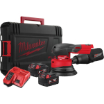 Milwaukee M18 FROS125-502X 4933498254, 125mm, 18V, 5Ah, 2x akud, 6000-12000rpm, 2.38mm, 6.63m/s&sup2;, harjadeta, VacLink, HD Box