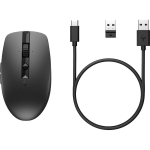 HP 710 juhtmevaba vaikne hiir 6E6F2AA, 3000 DPI, 7 nuppu, RF+BT 5.3, 10m, Li-Ion, laetav