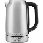 KitchenAid 5KEK1701ESX elektriline veekeetja, 1.7L, 2400W, 220-240V, 50/60Hz, 10.9A, roostevaba teras, juhtmeta, 360&deg; alus