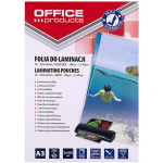OFFICE PRODUCTS Laminating film, A3, 2x100 microns, glossy, 100 sheets, transparent