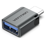 Vention USB-C Male to USB 3.0 Female OTG Adapter Gray Aluminum Alloy Type