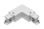 &Uuml;hendus L 90&deg; 3-ahelalise X-RAIL-i jaoks, 101x101mm, sisemine, valge