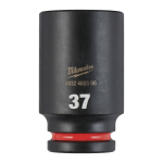 SHOCKWAVE&trade; IMPACT DUTY TRIECIENIZTURĪGAS UZGRIEŽŅU MUCIŅAS, 37 MM 3/4" IMPACT SOCKET DEEP - 1PC, 4932480396 MILWAUKEE