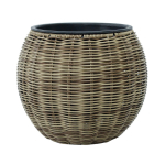 Puķu pods WICKER D26xH22cm, gai&scaron;i brūns 38202