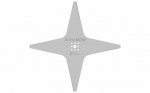 Asmens 35 cm, 4 staru zvaigzne, Auto-Mow, 34509781, 1,2mm, Piemērots modeļiem: L350i, L300 Elite, LB300EL LB3550*, LB3510*, LB3500*
