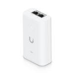 PoE+ toiteadapter 30 W Gigabit RJ45 andmesisend + PoE+ v&auml;ljund 48 V DC U PoE+ Valge Ubiquiti