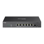 Omada Multi-Gigabit VPN marsruuter, TP-Link, ER707-M2, 2.5G RJ45 porte: 2, Gigabit RJ45 porte: 4, USB 2.0 porte: 1