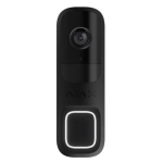 Ajax nutikas videouksekell DoorBell 66391 4MP 155&deg; WiFi AI tuvastus kahesuunaline heli Must