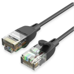 Vention patch kaabel IBIBJ CAT 6A, 5m, must, U-UTP, 0.06kg