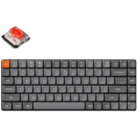 Keychron klaviatuur K3M-H1, 75% forma, 84 nuppu, RGB LED valgustus, Bluetooth 5.1, 1000 Hz, madala profiiliga Gateron l&uuml;liti