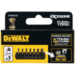 Dewalt FLEXTORQ 25mm Torx kruvikeeraja ots DT70816-QZ 7 tk, must/kollane, tsink- ja kroomkattega, plastikkarp