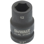 DeWALT l&ouml;&ouml;kmutter DT7530-QZ 12 mm, 1/2 in, Bi-Heksagon, 38 mm