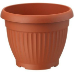 Form Plastic Lillepott 5404470, 130mm, 170mm, &Uuml;mmargune, Pruun, Plastik, Ilma aluspannita