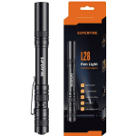Superfire L28 taskulamp, 121 lm, 5 W, 52 m, 5 režiimi, IP52, alumiiniumisulamist, 2x AAA aku
