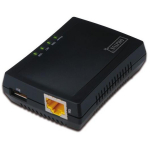 Digitus Multifunktsionaalne USB v&otilde;rgu server DN-13020, 1xUSB 2.0, 1xRJ45, LAN 10/100Mbps, must