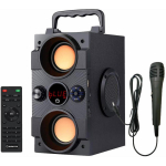 Manta Karaoke k&otilde;lar SPK8170000001, 16W, 10h, FM raadio, Bluetooth, USB-C, MicroSD, juhtmega mikrofon, kaugjuhtimispult