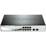 D-Link DGS-1210 seeria nutikas hallatav gigabit l&uuml;liti DGS-1210-08P/E, 8 x 10/100/1000 (PoE), 45 W, PoE+ 802.3at/af, L2