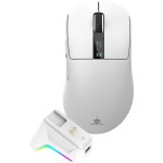White Shark Hiir GAWAIN-W, 500mAh, 12000DPI, 56g, 5 nuppu, USB-C laadimine, Bluetooth 5.2, RF 2.4 GHz