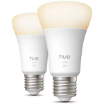 Philips Hue W 810 A60 2P EU 8721103072566, 2x7W, 810lm, 2700K, E27, A60, Bluetooth, Zigbee, matt, 50000h