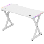Huzaro Hero 2.3 RGB Gaming Desk HZ-HERO 2.3 RGB WHITE, 1200x600mm, 75kg, LED, kaablite haldus, topsihoidja