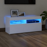 vidaXL telerialus LED-tuledega, valge, 90 x 35 x 40 cm