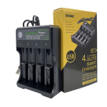 USB akulaadija BMAX 3.7V 18650, 4 kohta