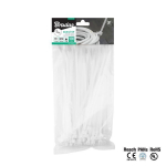 Kaablisidemed Bradas 7,6 x 370 mm, 100 tk., avatavad, Neutral