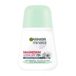 Rulldeodorant Garnier Mineral Magnesium Ultra Dry 72H, 50 ml