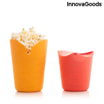 Kokkupandavad Silikoonist Popkornivalmistajad Popbox InnovaGoods (Komplektis 2)