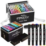 Kahepoolsete markerite ja markerite komplekt, 168 tk