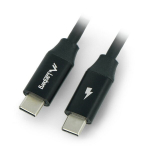 Usb-c-usb-c kaabel 1 m, must, 60 W, kiirlaadimine 4.0, toitevarustus