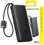 Akupank Powerbank Baseus Enerfill Fc41 25000mah 145w, 2 kaablit ja Usb-c