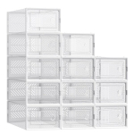 Jalatsite hoiukastide komplekt 18 osa 33.1x23x14 cm l&auml;bipaistev
