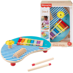Puidust muusikaline laud Fisher-Price HXT91, 3-osaline l&ouml;&ouml;kpillim&auml;nguasi, uniwersalny