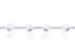 Steka Cubo komplekt LED r&ouml;&ouml;pmelamp GU10 x4 + r&ouml;&ouml;pmel 2m - valge