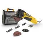 POWERPLUS POWXBOX011 ostsilleeriv multit&ouml;&ouml;riist saagimiseks lihvimiseks l&otilde;ikamiseks ja kraapimiseks 300W 6 kiirust 16 tarvikut