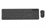 Gembird Klaviatuur ja hiir KBS-WPS-01-CYRL, 2.4GHz, 105 nuppu, 3 nuppu, must, QWERTY, multimeedia nupud