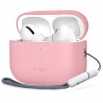 Tehniliselt kaitstud silikoon&uuml;mbris Apple Airpods Pro 3 jaoks, tolmune roosa