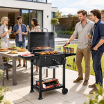 S&ouml;egrill 112x65x115 cm Must Metall