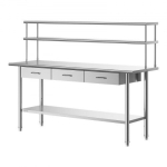 T&ouml;&ouml;laud 61x183 cm Roostevaba teras